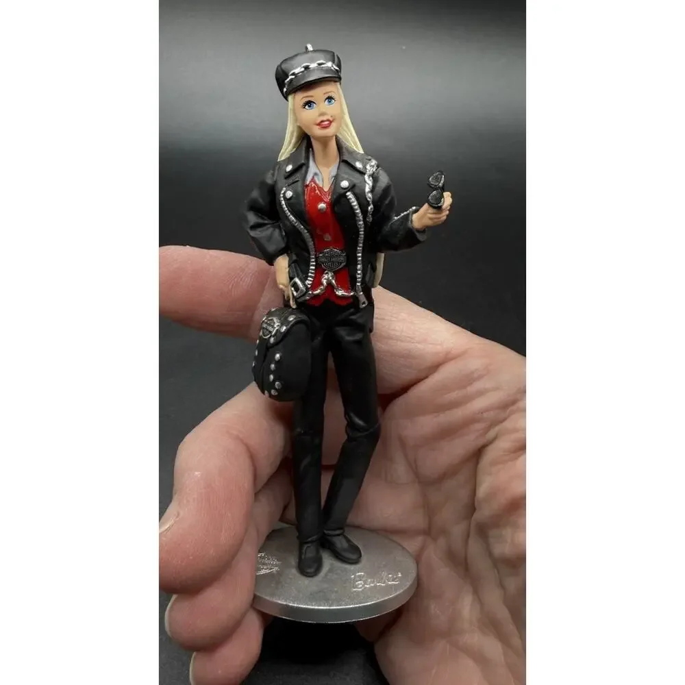 2000 Hallmark Ornament Harley Davidson Barbie No Box Rare EUC -LO17